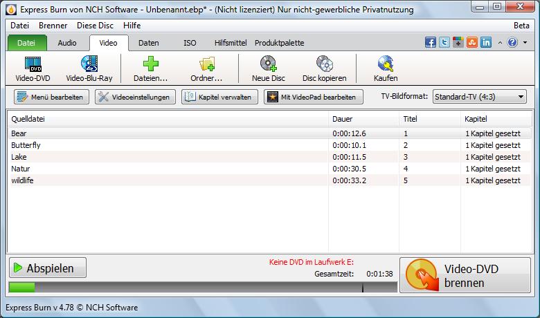 Express Burn Brennsoftware