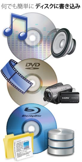  ブルーレイ、音楽、DVD、CD書き込み無料ソフトウェアExpress Burn の詳細は、こちらをクリックしてください