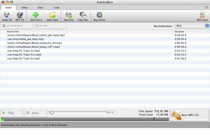 Click here for a closer look at Express Burn for Mac