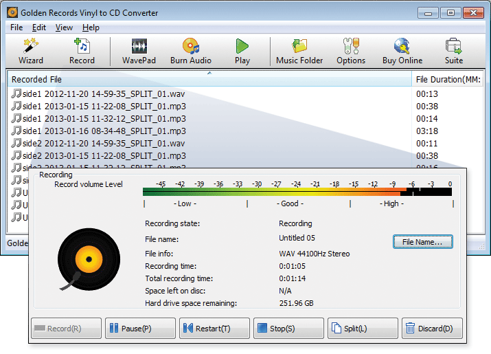Golden Records Analog to CD Converter