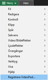 Så här registrerar du NCH Software Windows-program Registrera program från arkivmenyn