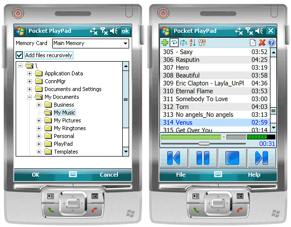 PlayPad Windows CE screen shot