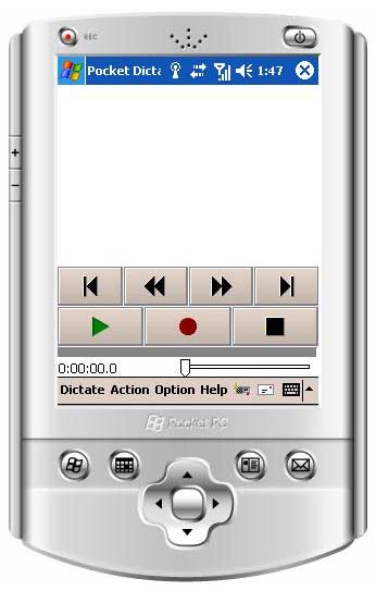 Click to view Pocket Dictate Dictation Recorder 5.13 screenshot