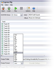 Cliquez ici pour plus de captures d'�cran du logiciel de Rast�risation de CD Express Rip