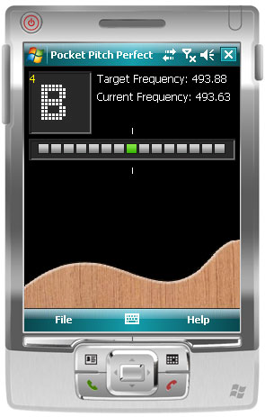 PitchPerfect Guitar Tuner for Pocket PC