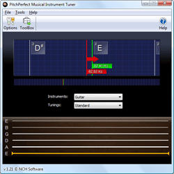 Download PitchPerfect Instrument Tuner Software