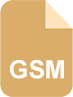 Ondersteund formaat: GSM