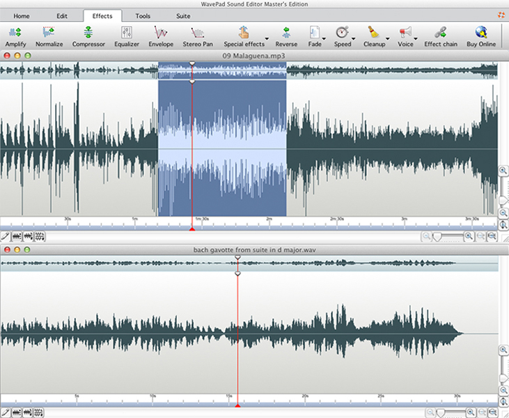 Audio editor software for Mac OS X