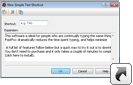 Ver capturas de pantalla del software para abreviación de texto