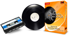 Golden Records analog audio cassette and LP converter software
