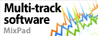 Software de gravação de música multifaixa.