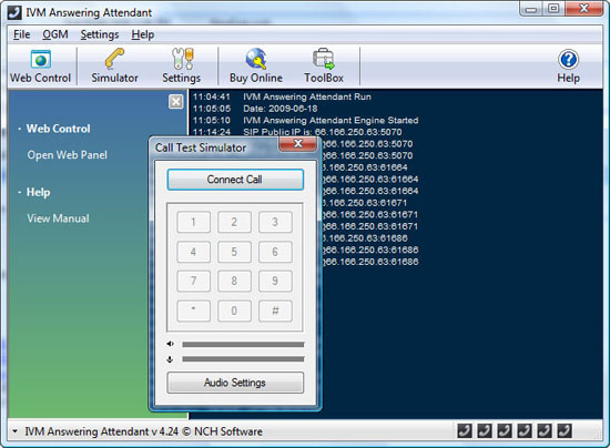IVM Phone Attendant and voice mail software.