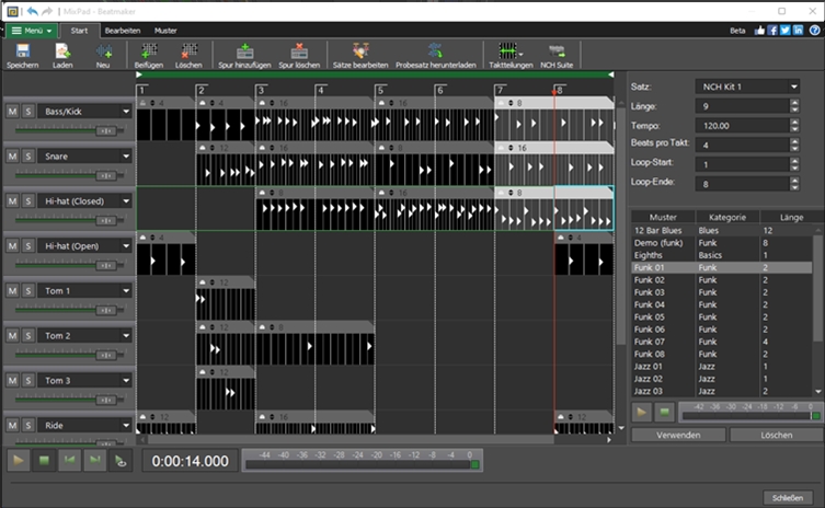 MixPad Beat Maker Software screenshot