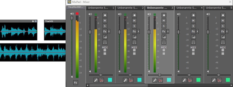 Mixpad Multitrack Mix Software Screenshot