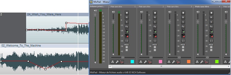 mixpad mixeur de fichiers audio