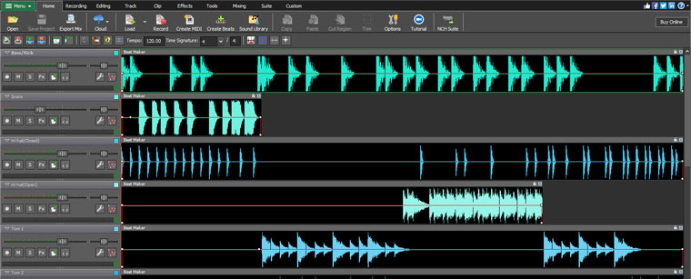 mavepine bagage Ungdom Multitrack Recording Software, Mixing Audio, Music and Voice Tracks Easy