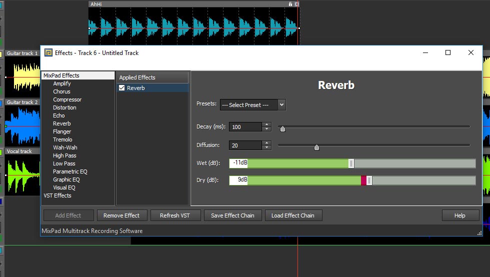 MixPad schermata 3