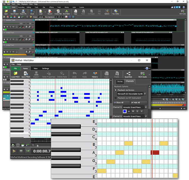 Mixpad Free Midi Editing And Sequencing Software