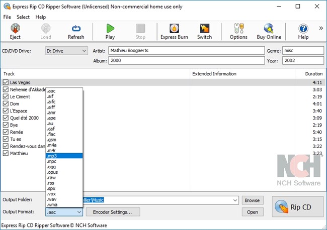 Express Rip CD Ripper Free Windows 11 download