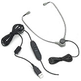 USB Aluminum Hinged Headset