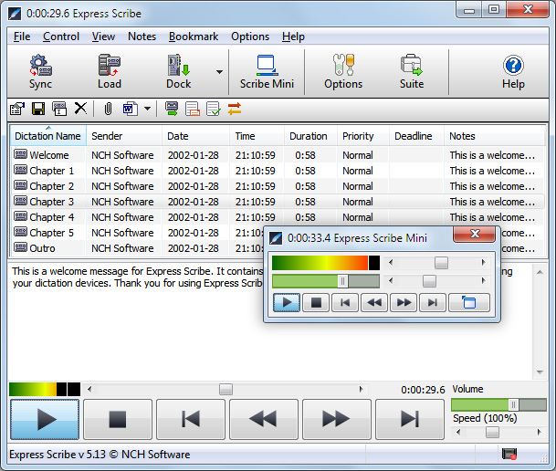 Express Scribe Professional screenshot