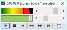 Express Scribe mini window screenshot