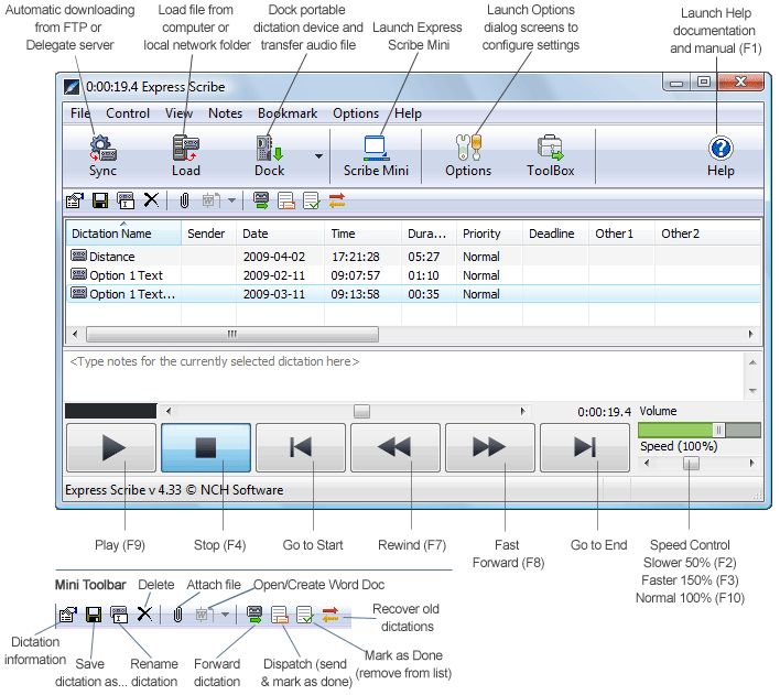 Nch express scribe free download