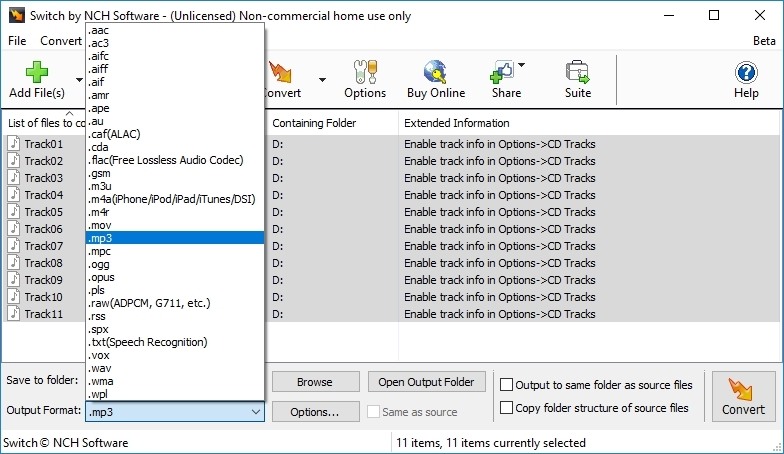 Switch Audio and Mp3 Converter Free Windows 11 download