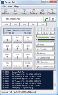 Clique aqui para ver mais de perto o Softphone VoIP Express Talk