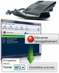Captures d'écrans de TRx - Enregistreur téléphonique pour Windows et Mac
