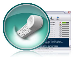 Screenshots of the VRS Multiline Telephone Call Recording Software