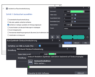 WavePad Rauschunterdrückung Screenshot