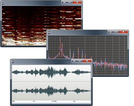 WavePad - Captures d'écrans d'analyse audio