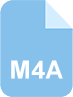 Format som stöds: M4A