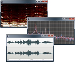 WavePad 오디오 분석 스크린샷