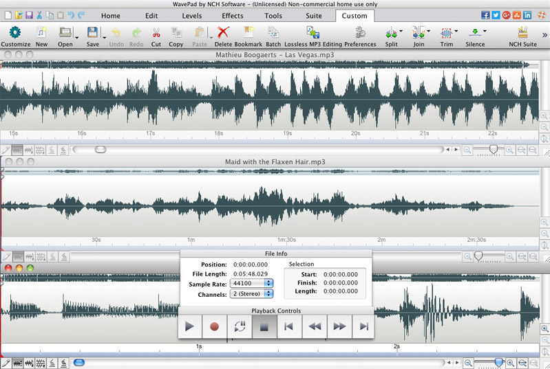 Wavepad Audio Editor Free for Mac 17.92 full