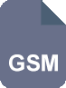 Format som stöds: GSM