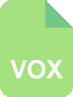 Format som stöds: VOX